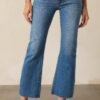 Back And Forth Medium Wash Cropped Flare Jeans