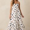 Call The Shots Cotton Ivory Maxi Dress