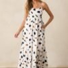 Call The Shots Cotton Ivory Maxi Dress