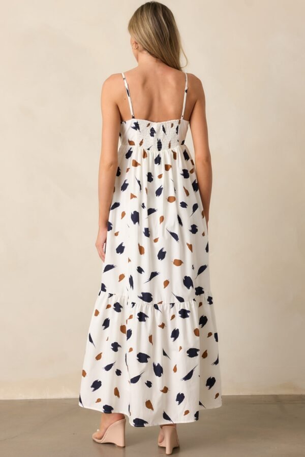 Call The Shots Cotton Ivory Maxi Dress