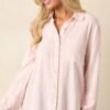 Brighter Days Pink Stripe Button Front Top