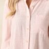Brighter Days Pink Stripe Button Front Top