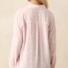 Brighter Days Pink Stripe Button Front Top