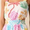 Calming Tides Ivory Multi Tropical Print Maxi Dress