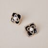 Celebrating The Journey Black & Gold Pearl Earrings