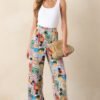Castaway Calm Multi Tropical Print Pants
