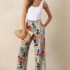 Castaway Calm Multi Tropical Print Pants