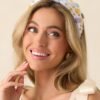 Being Authentic White Floral Bead Knot Headband
