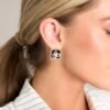 Celebrating The Journey Black & Gold Pearl Earrings