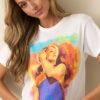 Blondie Bleach White Atomic Ringer Tee