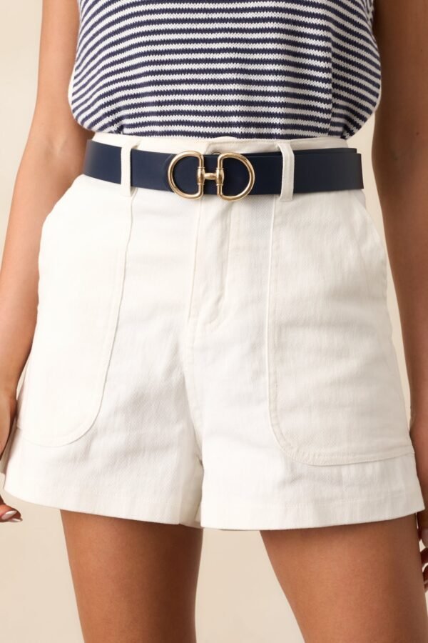 Catch My Drift Navy Belt
