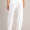 Behind The Grin White Cotton Linen Blend Pants
