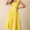 Better Late Than Never Yellow Sleeveless Midi Dress
