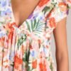Botanical Bouquet Ivory Multi Floral Mini Dress