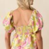 Bloom With Grace Light Pink Floral Jacquard Peplum Top