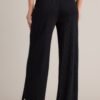 Bold Symphony Split Hem Black Sweater Pants