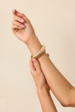 Beneath The Wind Gold Twisted Bracelet
