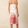 Bursting Blooms Magenta Multi Floral Midi Dress