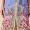 Bursting Blooms Periwinkle Multi Floral Midi Dress