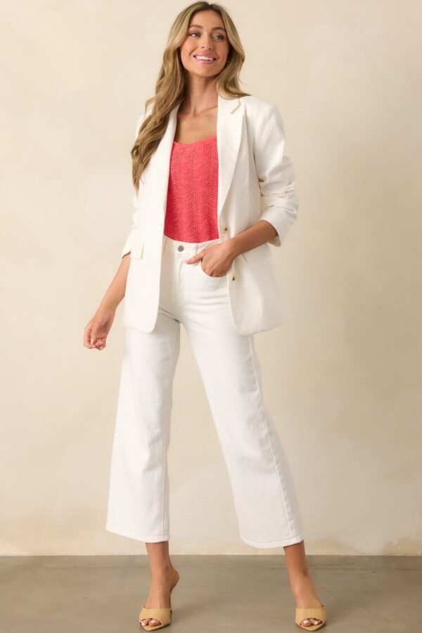 Brunch At Noon Ivory Blazer