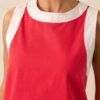 Bring The Good With You Red Cotton Shift Mini Dress