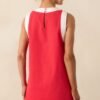 Bring The Good With You Red Cotton Shift Mini Dress