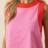 Bring The Good With You Pink Cotton Mini Shift Dress