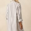 Better Than Expected Blue Stripe Cotton Mini Shirt Dress