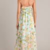 Blossom In Time Blue Multi Floral Ruffle Tiered Midi Dress