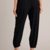 Behind The Grin Black Cotton Linen Blend Pants
