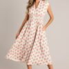 Blooming Daydream Ivory Multi Floral Midi Dress
