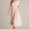 Blooming Daydream Ivory Multi Floral Midi Dress