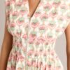 Blooming Daydream Ivory Multi Floral Midi Dress