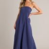 Behind The Smile Navy Strapless Jumpsuit