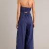 Behind The Smile Navy Strapless Jumpsuit