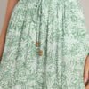 Blissful Moments Light Green Floral Maxi Skirt