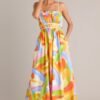 Call Me Yours Cotton Yellow Multi Print Maxi Dress