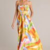 Call Me Yours Cotton Yellow Multi Print Maxi Dress