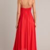 Celestial Beauty Red Bustier Maxi Dress