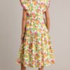 Blossoming Love 100% Cotton Yellow Floral Midi Dress