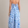 Blooming Romance Blue Floral Maxi Dress