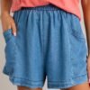 Azure Ambiance Medium Chambray Shorts