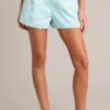 Can't Forget Sky Blue Scallop Print Shorts