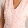 Caught Your Eye Light Pink Floral Embroidered Midi Dress
