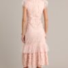 Caught Your Eye Light Pink Floral Embroidered Midi Dress