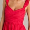 Blushing Belle Red Midi Dress