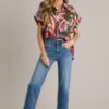 Butterfly Wonderland Green Multi Top