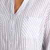 Catch Your Gaze 100% Cotton Grey Stripe Top