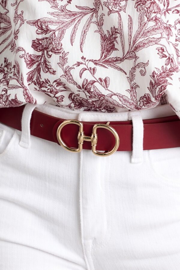 Catch My Drift Burgundy Belt
