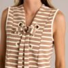 Blissful Strolls Mocha Brown Sleeveless Mini Dress